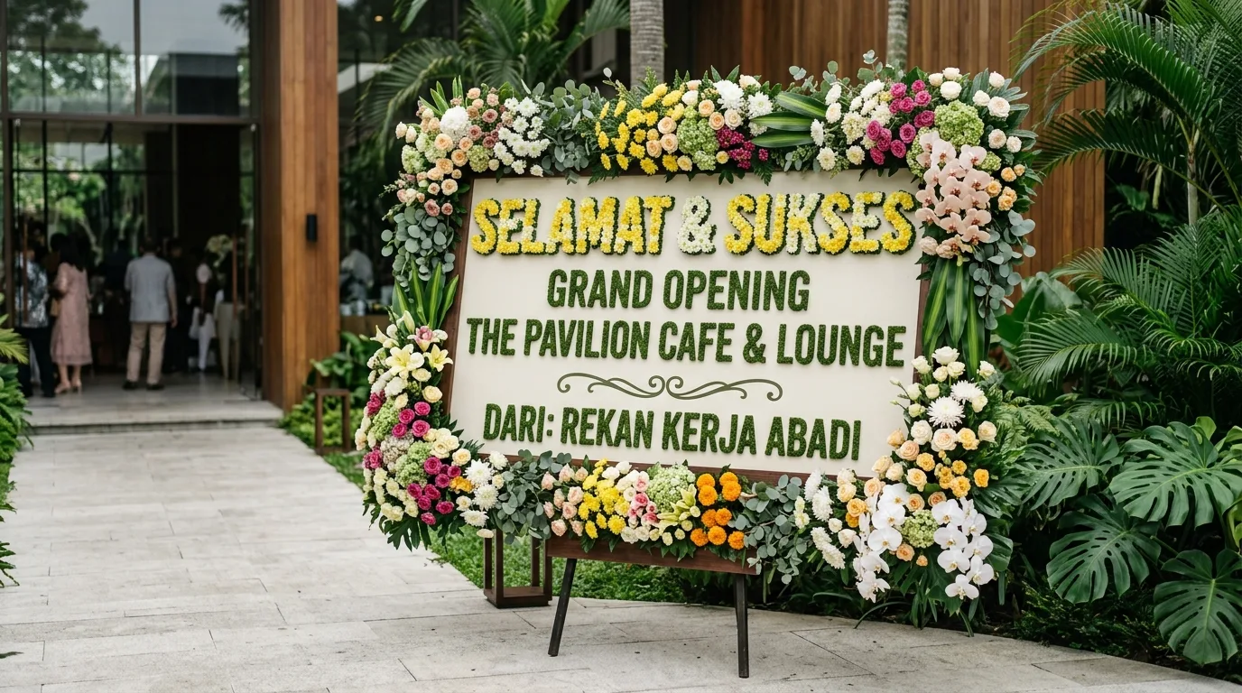 Papan bunga dan perannya dalam tradisi ucapan di berbagai acara 4
