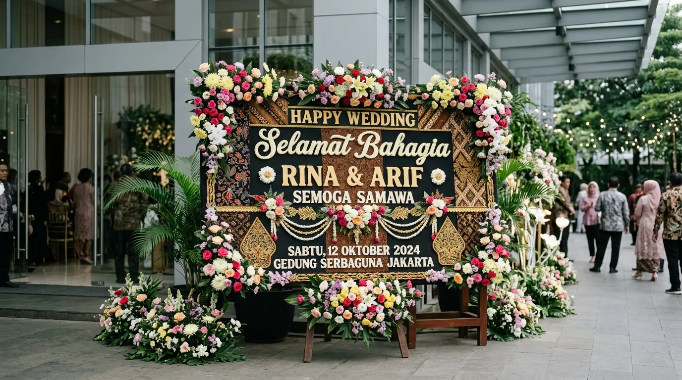 Papan bunga dan perannya dalam tradisi ucapan di berbagai acara 3