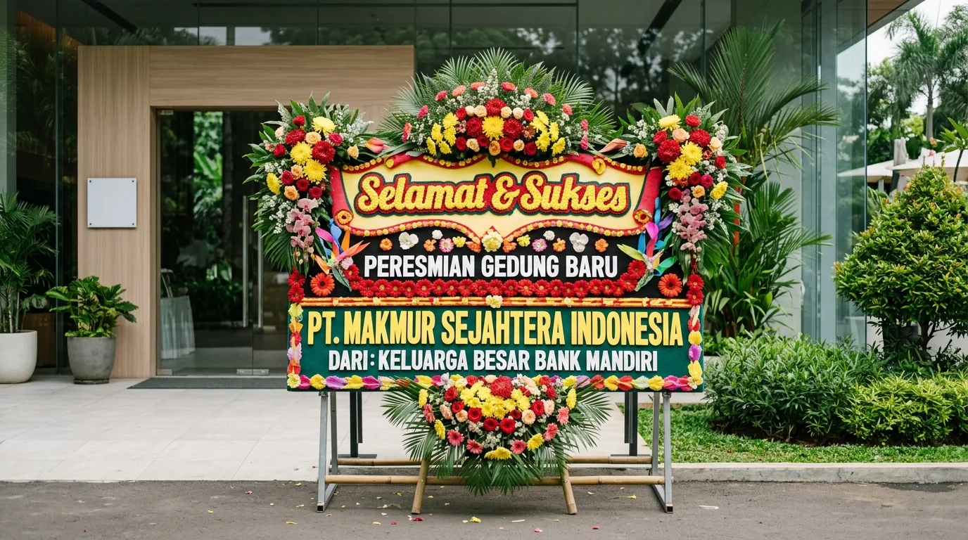 Papan bunga dan perannya dalam tradisi ucapan di berbagai acara featured