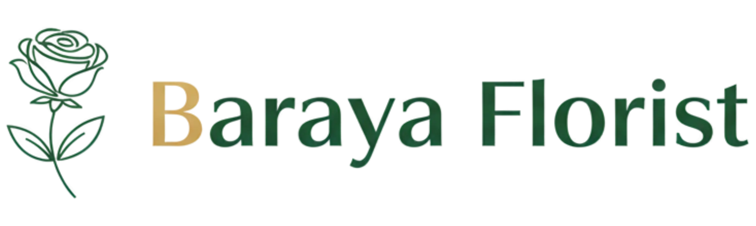 baraya florist logo white