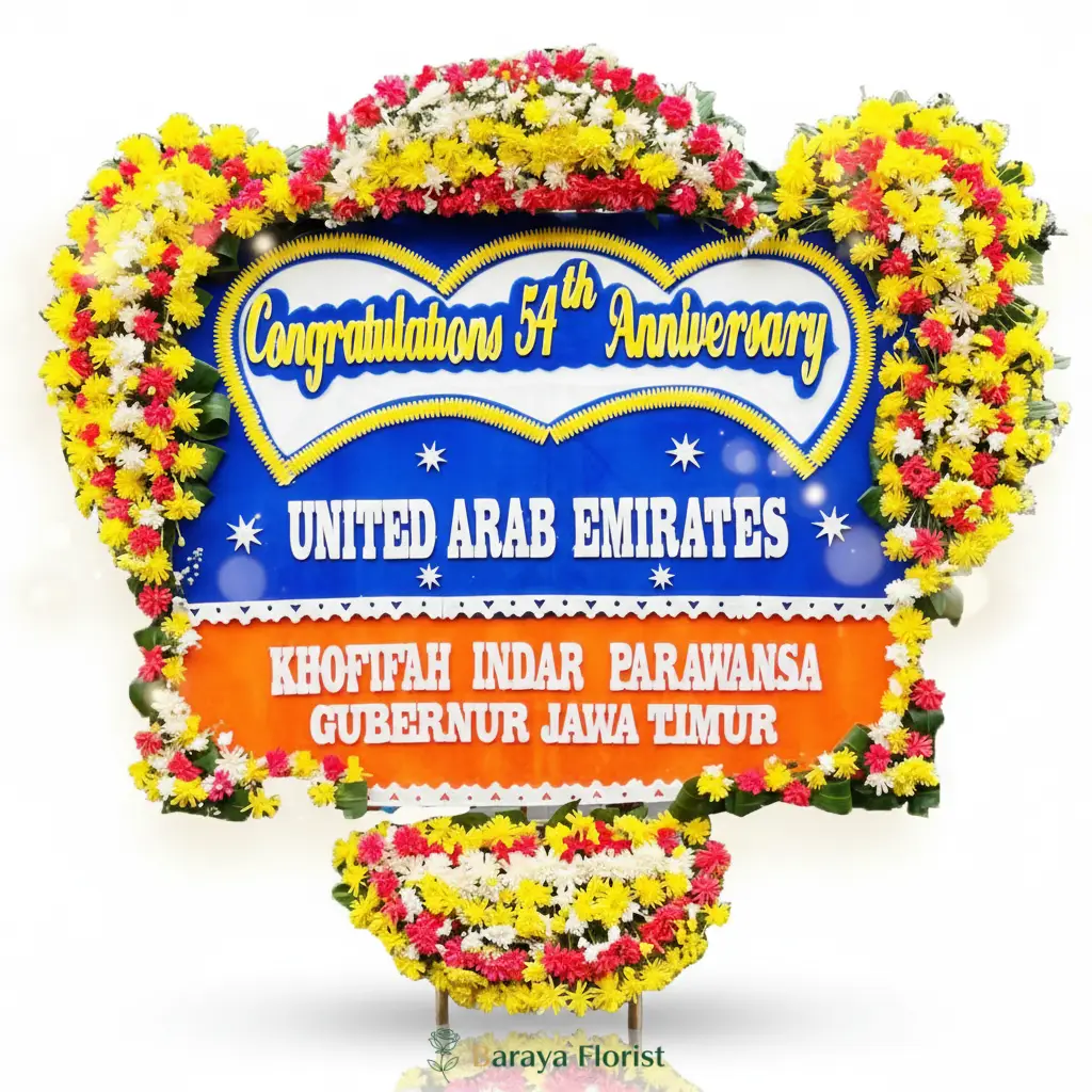 papan bunga selamat dan sukses