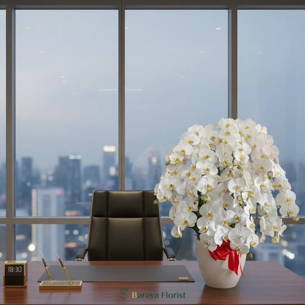 bunga meja anggrek surabaya