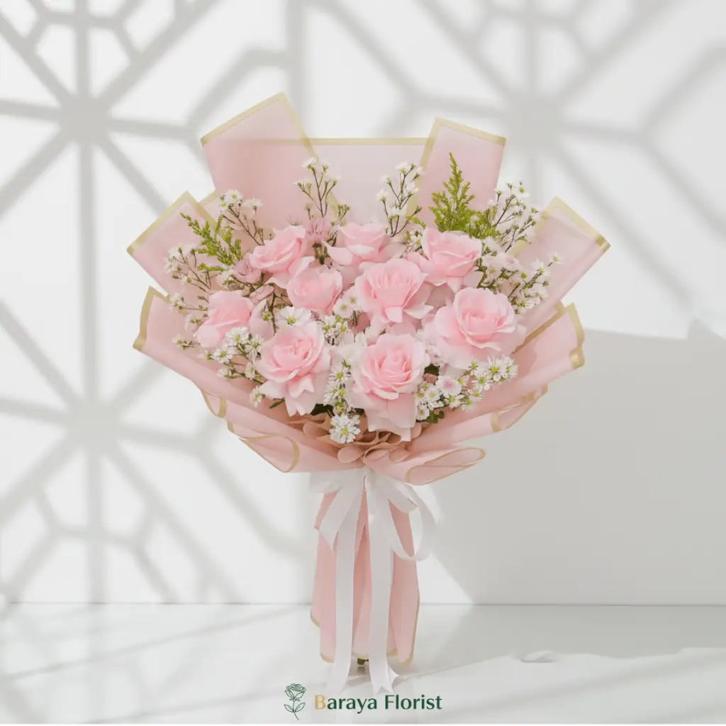 contoh hand bouquet pengantin
