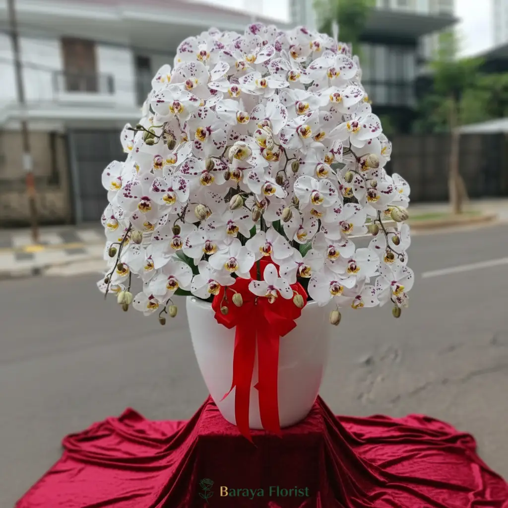 gambar bunga anggrek untuk taplak meja