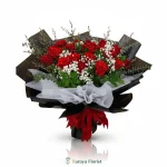 hand bouquet mawar merah