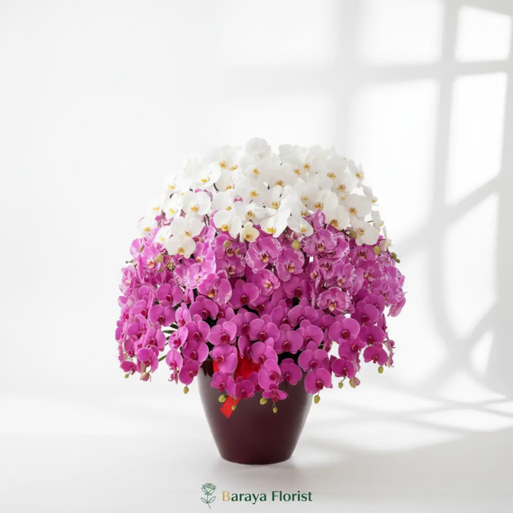 harga bunga meja bunga anggrek