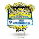 jual papan bunga duka cita biru kuning