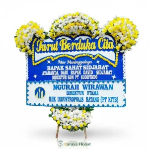 papan bunga belasungkawa