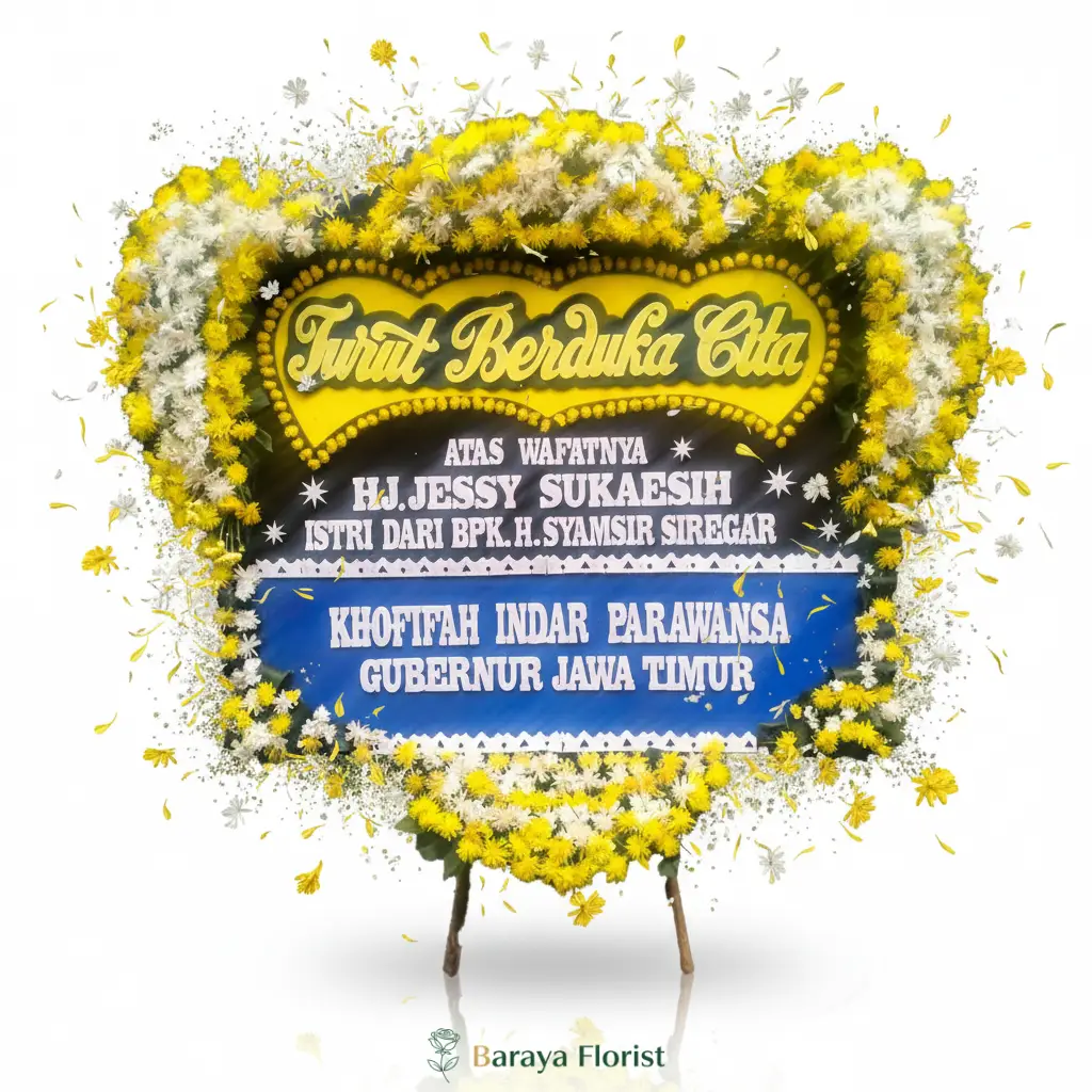 papan bunga duka cita belasungkawa