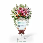 standing flower selamat sukses warna cerah