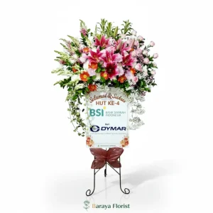 standing flower selamat sukses warna cerah